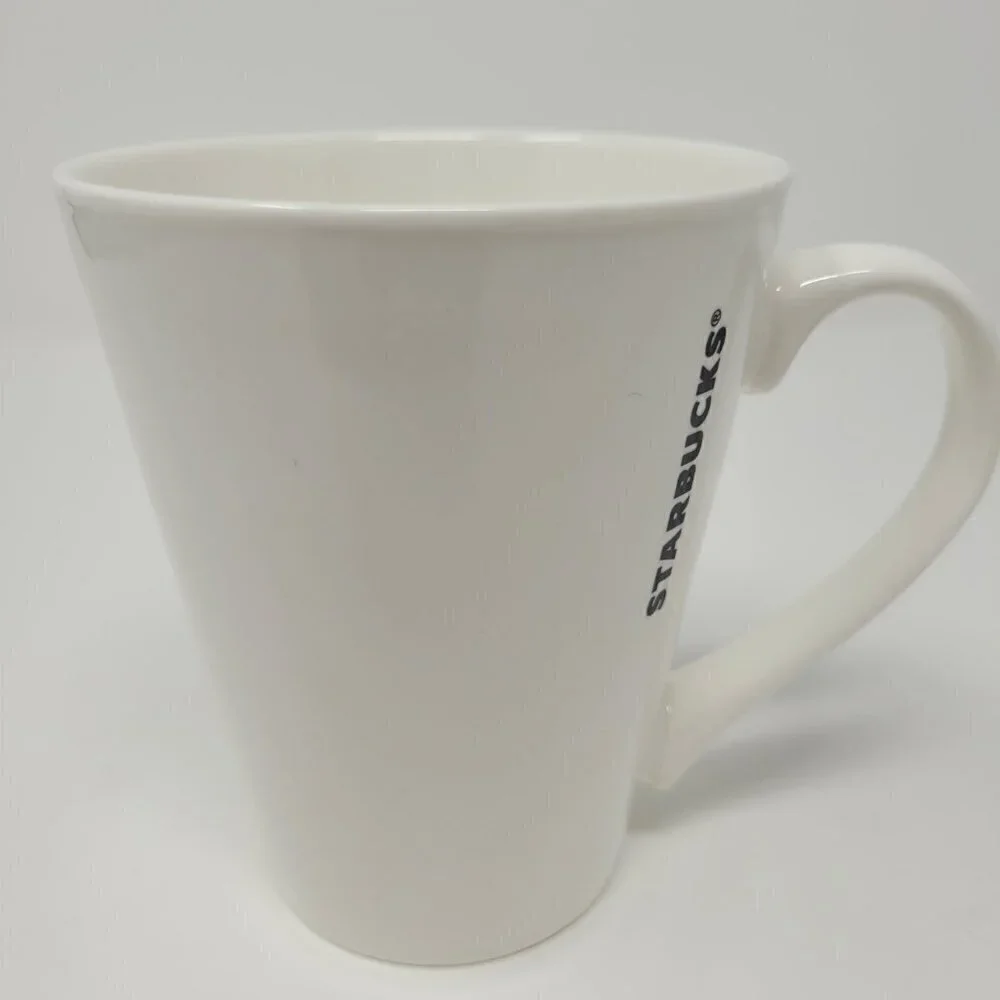 Starbucks 2016 White Coffee Mug with Iconic Green Mermaid Siren Logo